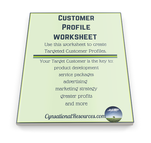 Customer Profile Worksheet | Define Your Ideal Target Customer - Cynsational Resources